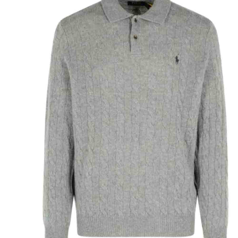 Polo Ralph Lauren Logo Button Long Sleeve Polo Shirt Men Tops 710974165-002