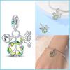 100% Echter Kupfer Engel Ring Stern Mond Anhänger Passend für Original Marken Armband Für Frauen Geburtstag Mode Schmuck Geschenk