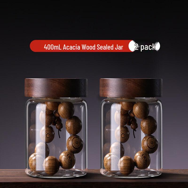 Sealed Glass Storage Jar for Collectibles and Beads
