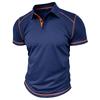 New Summer Men's Short-sleeved Polo Shirt Men's Colour Blocking Lapel Polo Shirt Men's Body Shirt