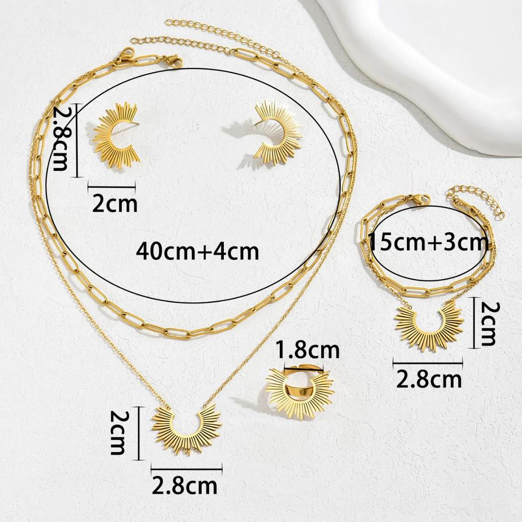 Halskette mit Sonnenblumen-Anhänger: Luxuriöser minimalistischer amerikanischer Stil für Frauen
