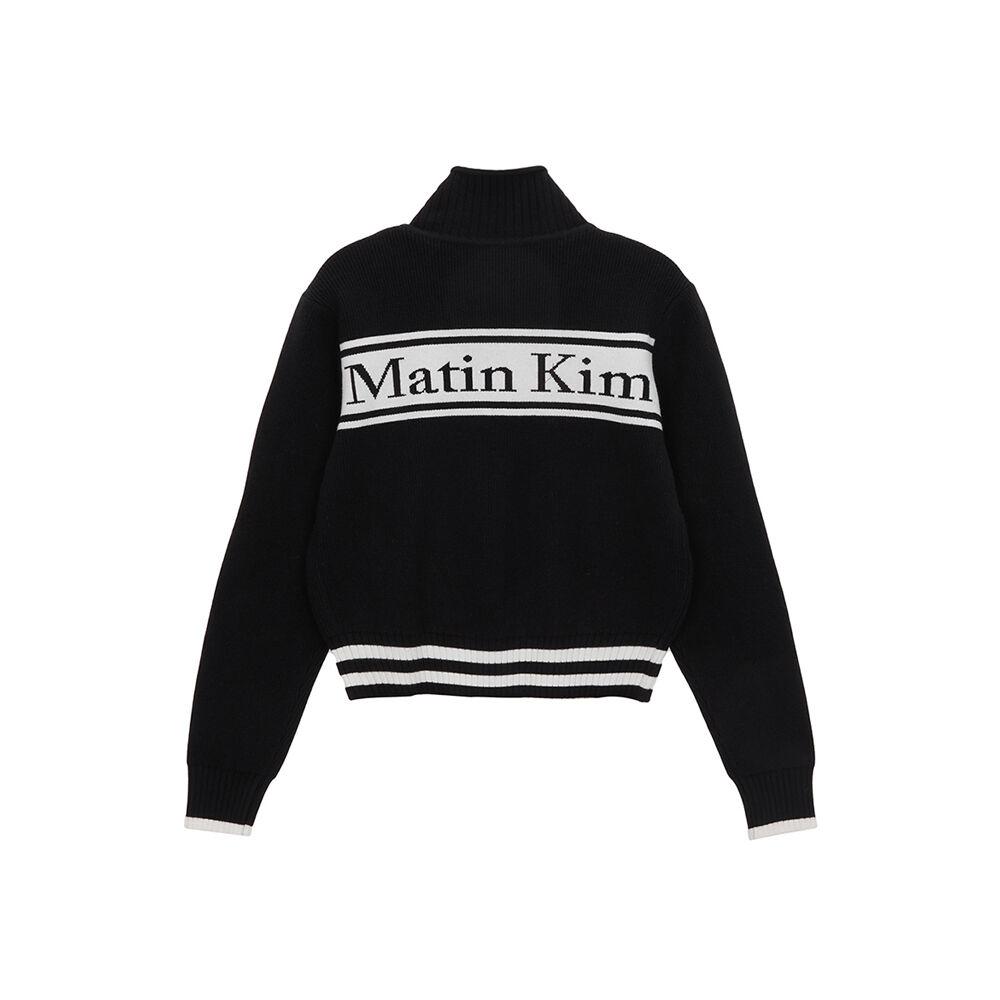 [Matinkim] SPELL POINT STRIPE KNIT CARDIGAN L