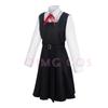 Mitaka Asa Cosplay Costume Chainsaw Man Outfits Blue Suit Shirt Tie Short Wig Neck Ring Women Anime Uniform Halloween