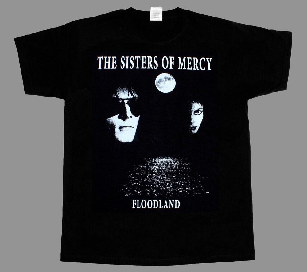 SISTERS OF MERCY - Floodland Kurzarm Schwarz Alle Größen S bis 5XL T-Shirt AC659 Unisex T-Shirt