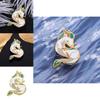 Adorable Cartoon White Dragon Enamel Pin Creative Anime Badge Unique Metal Accessory