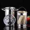 304 Stainless Steel Tempura Frying Pan for Induction and Cooktops