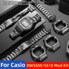 Titanlegierungsarmband+Gehäuselünette für Casio G-Shock DW-5600 GW-M5610 GW-B5600 Mod Kit Edelstahl-Armband-Set Zubehör