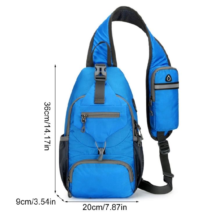 Mans Casual Daypacks Travel Chest Pocket Shoulder Backpacks Nylon Crossbody Bag
