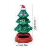 Christmas Tree Solar Powered Dancing Toy Automatic Swinging Christmas Tree Car Interior Dashboard Shake Head Decoration Ornament