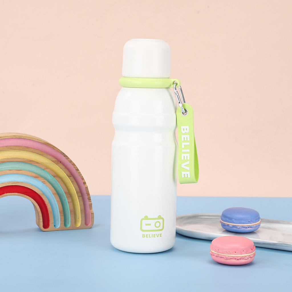 New Spunding Colorful Stainless Steel Thermos Cup Large Capacity Straight Drink Student Cup Outdoor Fitness Sports Water Cup