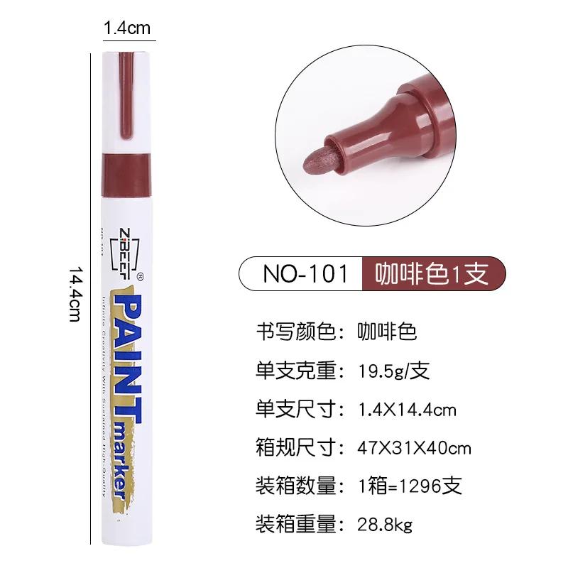 1pc Paint Pen Metal Paint Refill Pen Waterproof Colorful Oil-based Markers Industrial Marking Painting Graffiti Paint Oil Pen