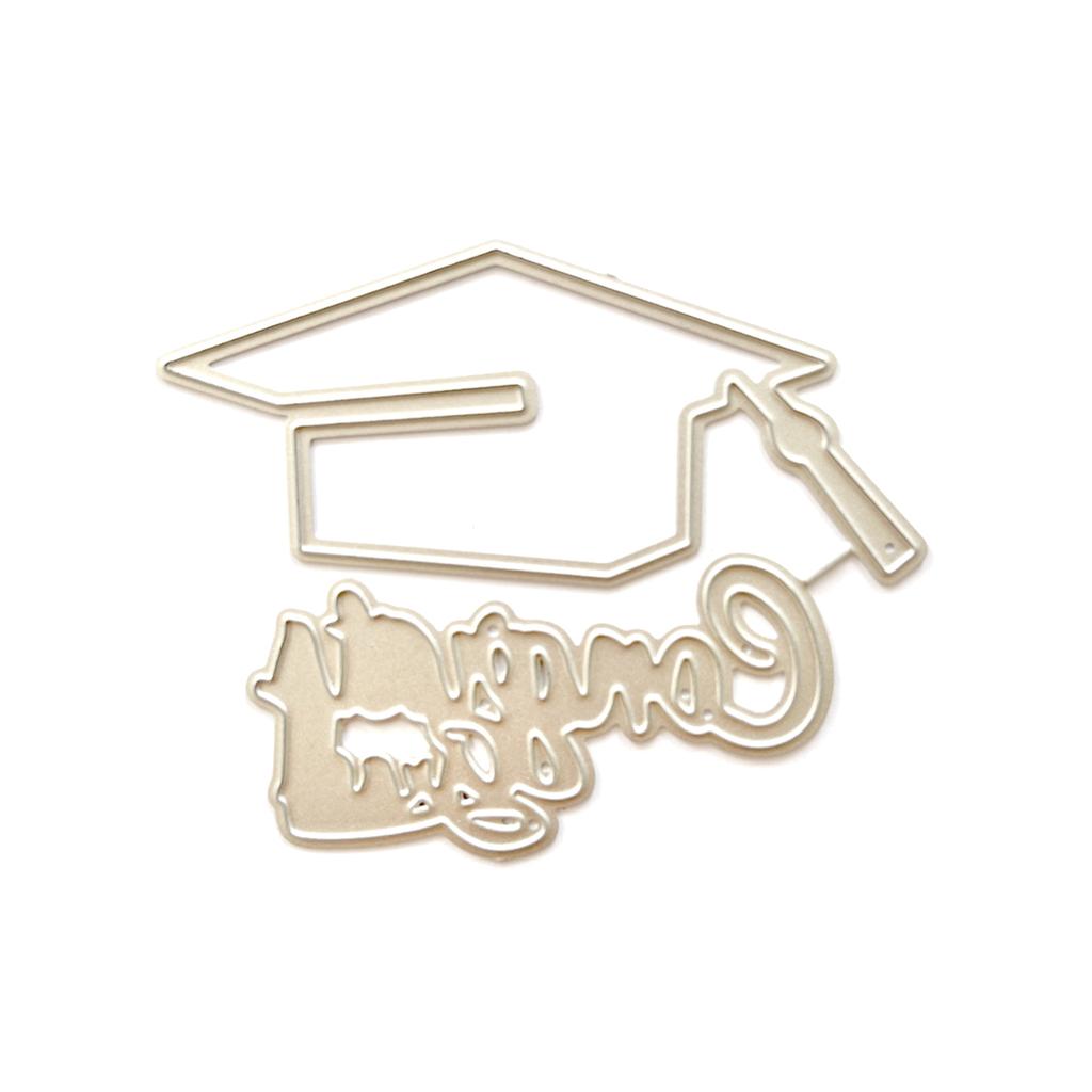 Graduation Metal Cutting Dies Stencils for DIY Scrapbooking Decorative Embossing Paper Cards Template Decor Die Cuts