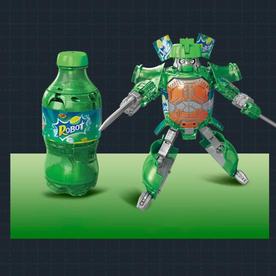 Getränkeflasche Transformator Roboter Spielzeug Pädagogisches Bewegliche Gelenke Verformung Cola Zitrone Orange Soda Trinkflasche Spielzeug Kleinkinder Jungen Mädchen Geschenk