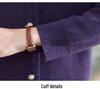 2025 Stylish Winter Fleece Sweater for Middle-Aged & Elderly Women - Half-High Collar, Plus Velvet Warmth.