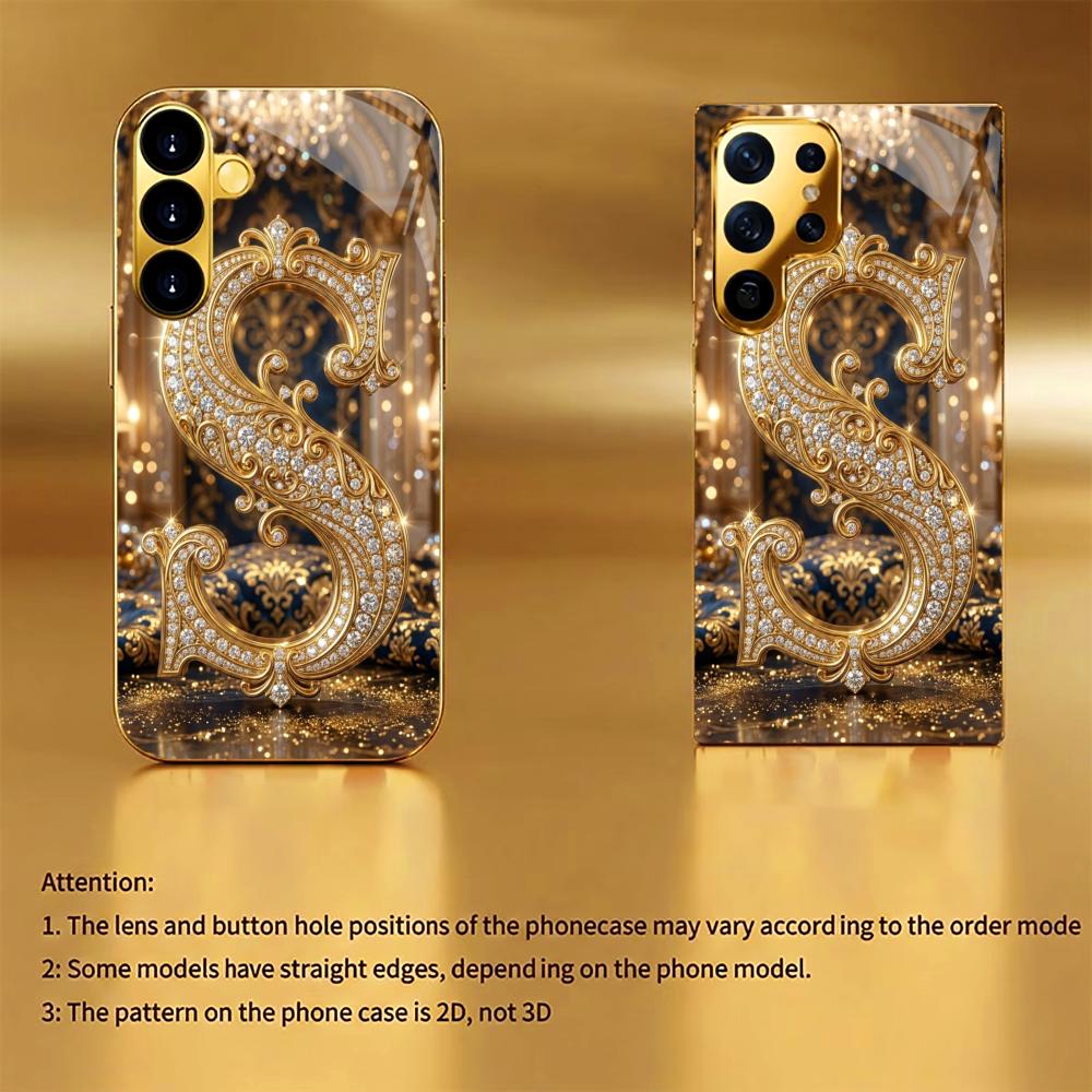 Sparkling Clear Crystal Inlaid phone case s26 ultra case s25 ultra case glass for Samsung Galaxy S26 S25 S24 S23 S22 FE Ultra Pl