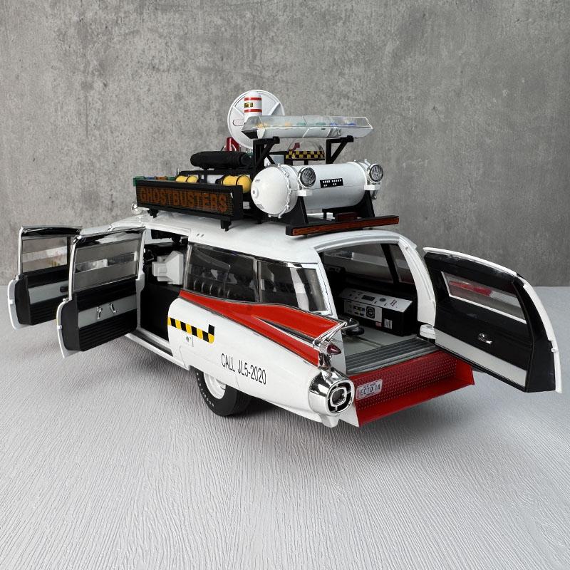 Original factory 1:18 movie Ghostbusters modified version Miller simulation alloy car model