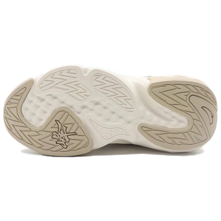 Anta Wei Feng Slip Resistant Cushioning Abrasion Resistant Low top Skateboard Shoes Women's White Blue 122148080S-2