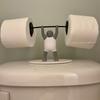 Divertente Portarotolo da Toilette Sollevatore di Pesi,Unico Portarotolo Stampato in 3D - Sollevatore di Pesi che Solleva un Bilanciere, Decorazione per il Bagno