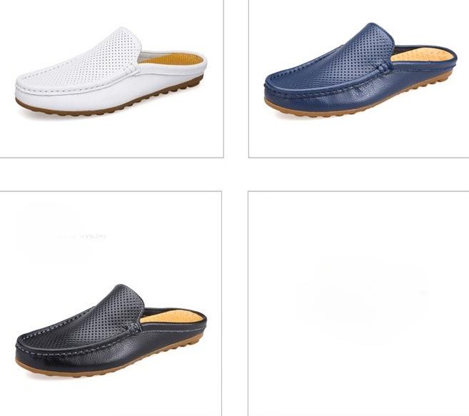 Men's Sandals Outside Half Drag Summer Breathable Tide Shoes Baotou Casual Breathable Shoes