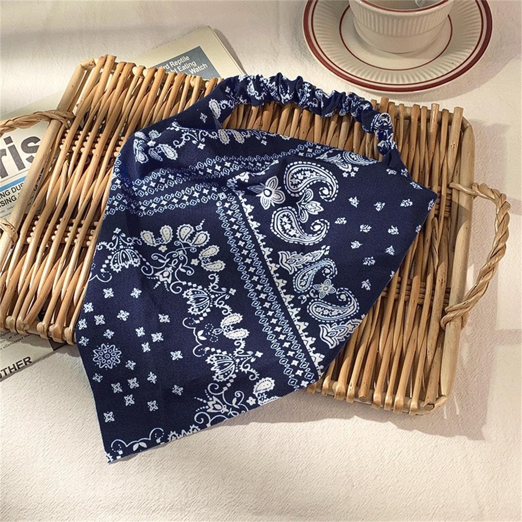 Et retro skjerf nett rød nytt pannebånd stoff kvinners trekantet pannebånd Pustende pannebånd elastisk trekantet skjerf pannebånd