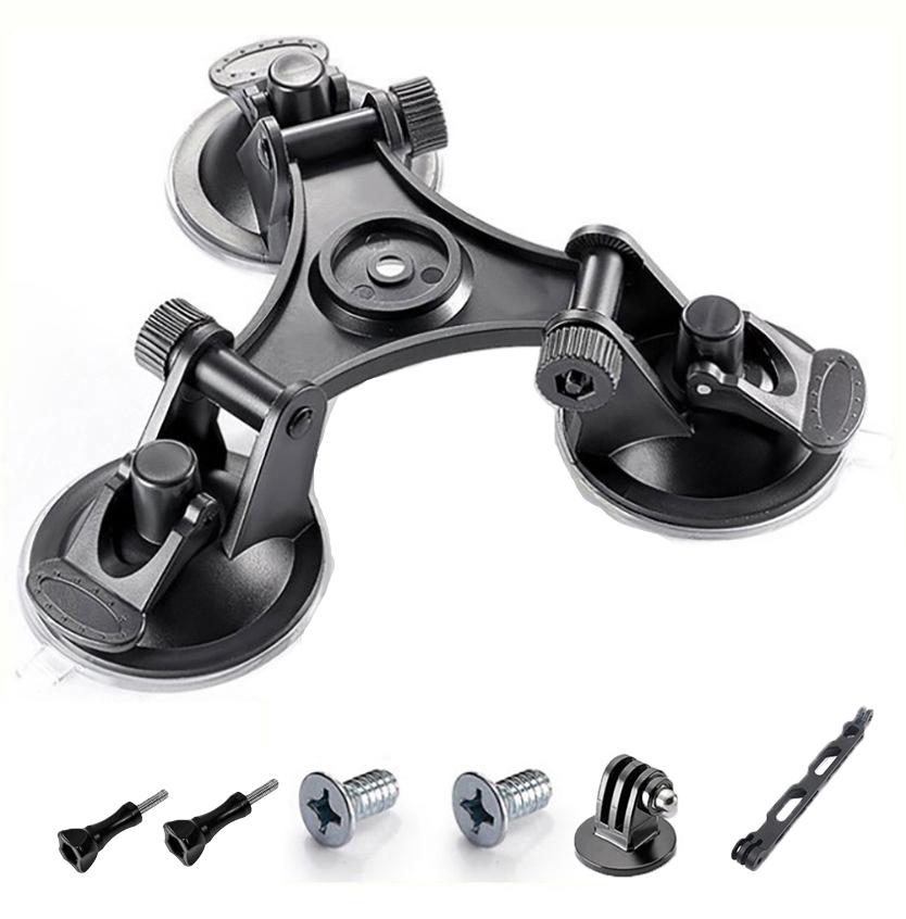 Suction Cup Mount Car Mount for Gopro Hero 13 12 11 10 9 8 7 AKASO DJI OSMO Action 3 4 Camera Insta360 X4 X3 Accessories