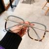 New Vintage Large Square Eyeglasses Anti-blue Light Glasses Frame Blocking Blue-ray Oversized Spectacles Frames Male Female