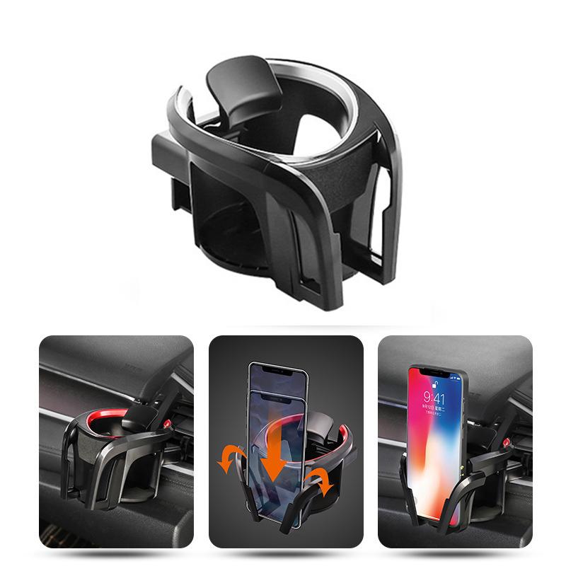 SB-1055 Multi-functional Car Air Vent Mount Drink Cup Holder Phone Bracket