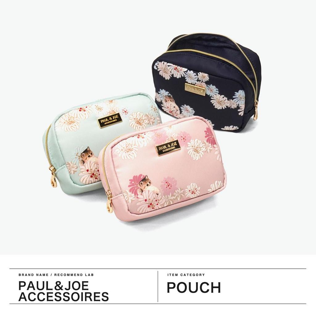 Paul Joe Square Pouch Chrysantheme Nounette Mint & & PJA-P1352
