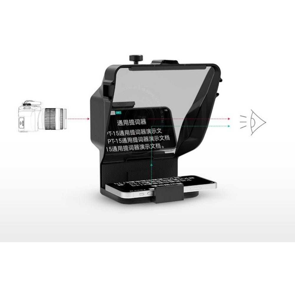 Teleprompter For Smartphones With Remote Control For Short Video Production