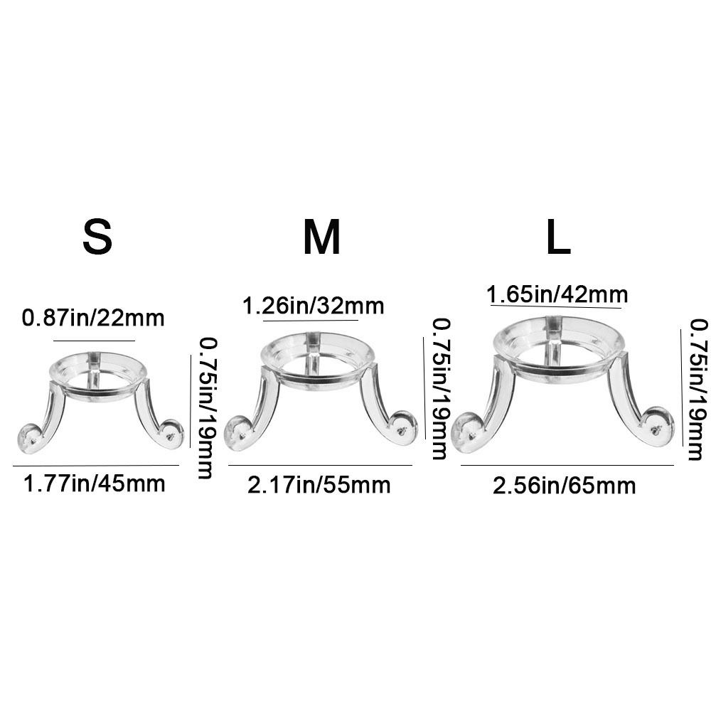 Transparent Crystal Ball Base Triangular Structure Sphere Display Holder  Home