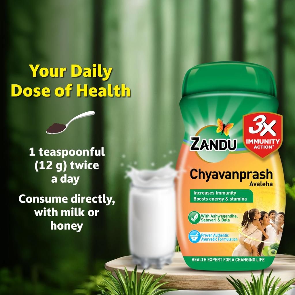Zandu Chyawanprash Avaleha 910 g | Ayurvedic Energy & Immunity Booster with Powerful Herbal Ingredients