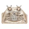 VIVIENNE WESTWOOD West Queen Archive Brand Logo Leather Shoulder Bag Women Shoulder Bag Gold 46020008WL00A7R401