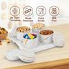 Tray SET of 4pcs (450ml each),Dry Food Storage Box I Premium Gifting Set I Multi-Purpose Box l Serving Sweets, Chocolates, Candy- Italian White