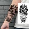1 Sheet Full Arm Temporary Tattoos For Women Adults Men Spartan Warrior Realistic Fake Knight God Zeus Tattoo Sticker Fashion