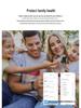 Smartwatch C60: Fitness Tracker, Heart Rate Monitor, Sleep Alarm, Body Temp, Waterproof, Phone Connectivity.