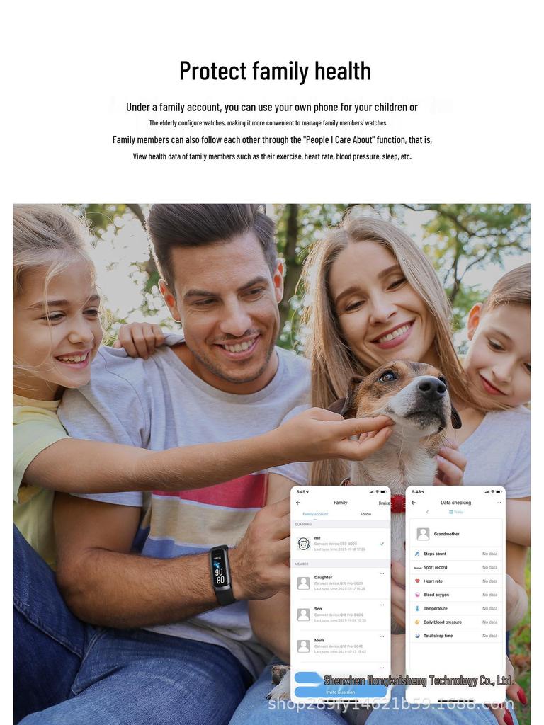 Smartwatch C60: Fitness Tracker, Heart Rate Monitor, Sleep Alarm, Body Temp, Waterproof, Phone Connectivity.