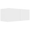 5 piece TV cabinet set white engineered wood