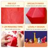ORIGAMIPLANET Red Fox 3D Origami Paper Craft 3D Paper Sculpture for Home Creative Handmade Paper Unique DIY Animal Model Paper Craft Gift for Teens