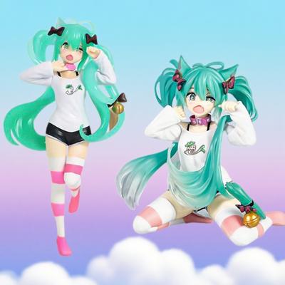 12-20cm Desktop Cute Hatsune Miku Kwaii Style Anime Figure Toys PVC Model Collector Doll Birthday Gift
