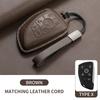 Leather Car Key Case Cover Fob For Buick Gl8 Phev Century Car Remote Keychain Case Shell Durable Protector Decorative Accessorie