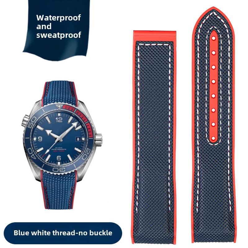 For Omega Seamaster 300 Observatory Ocean Universe 600 Nylon Rubber Silicone men WatchBand 20mm 21mm 22mm Watch Strap Bracelet