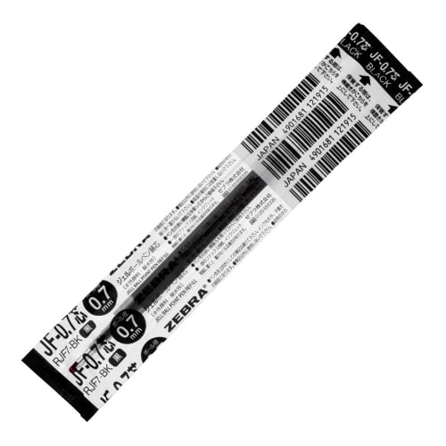 Zebra gel ballpoint pen refill Sarasa JF-0.7 lead black 10 pieces B-RJF7-BK