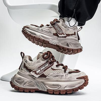 2026 Neue Trendige Atmungsaktive Dicke Sohle Leicht und Bequem Niedrig geschnitten Vielseitig Freizeit Sport Mode Qualität Herrenschuhe