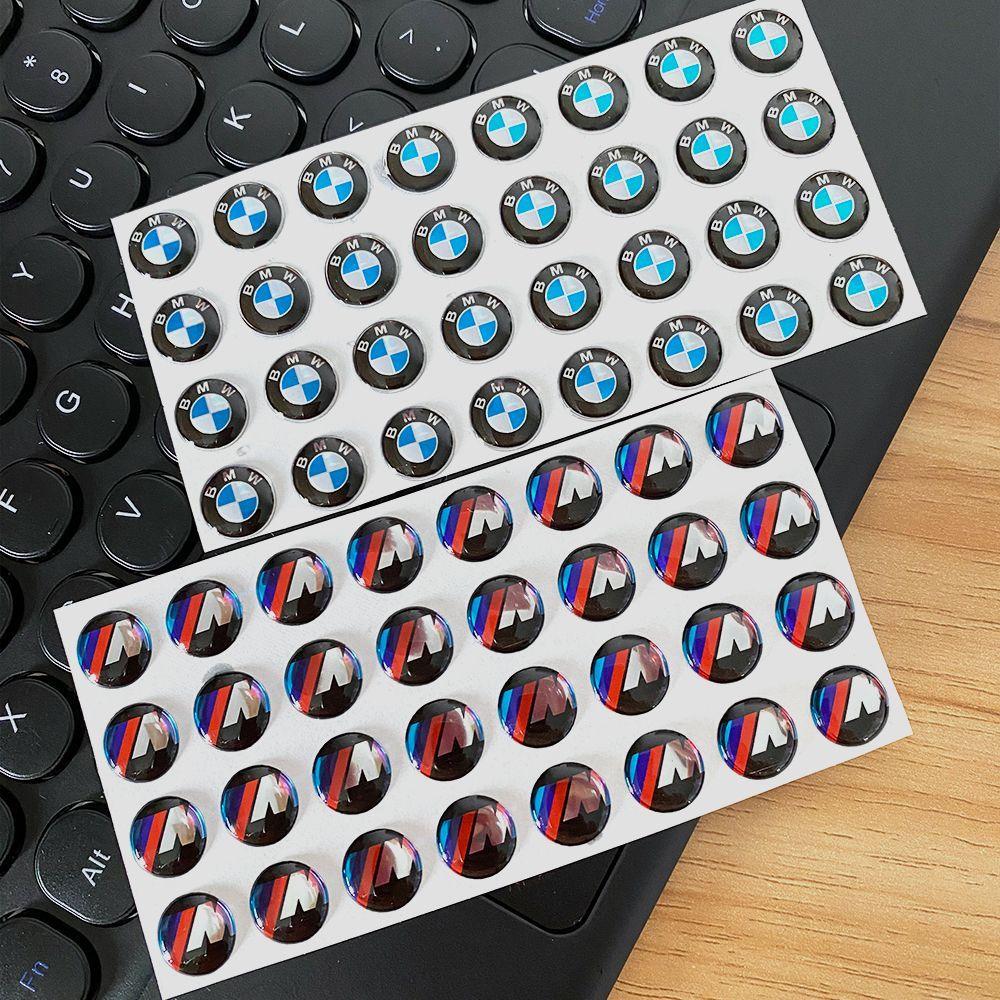 BBKQ7 5/10PCS 11mm Car Remote Key Fob Logo Stickers Emblem Badge For BMW F30 F10 E46 E90 E60 E39 X1 X3 X5 X6 M3 M5 Auto Accessories