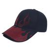 Flame Hot-Fix Rhinestone Denim Baseball Cap - Sun Protection Outdoor Fashion Hat
