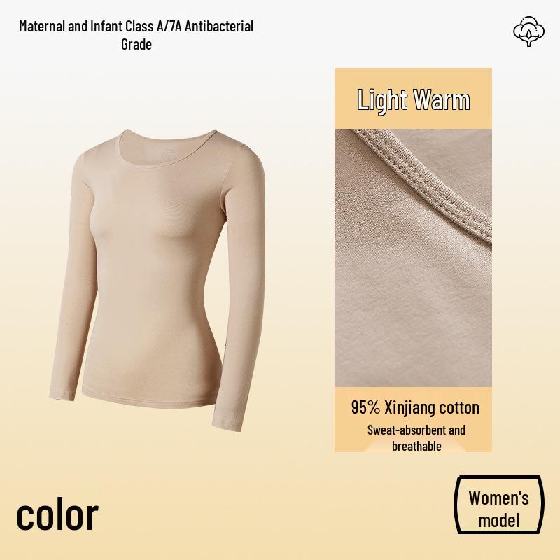 Class A Pure Cotton Thermal Underwear Set for Couples: Thin, Elastic, Warm Winter Wear for Men & Women