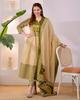 Beautiful Cotton Anarkali Kurti Pant Dupatta Set Indian Designer Top Kurta Set