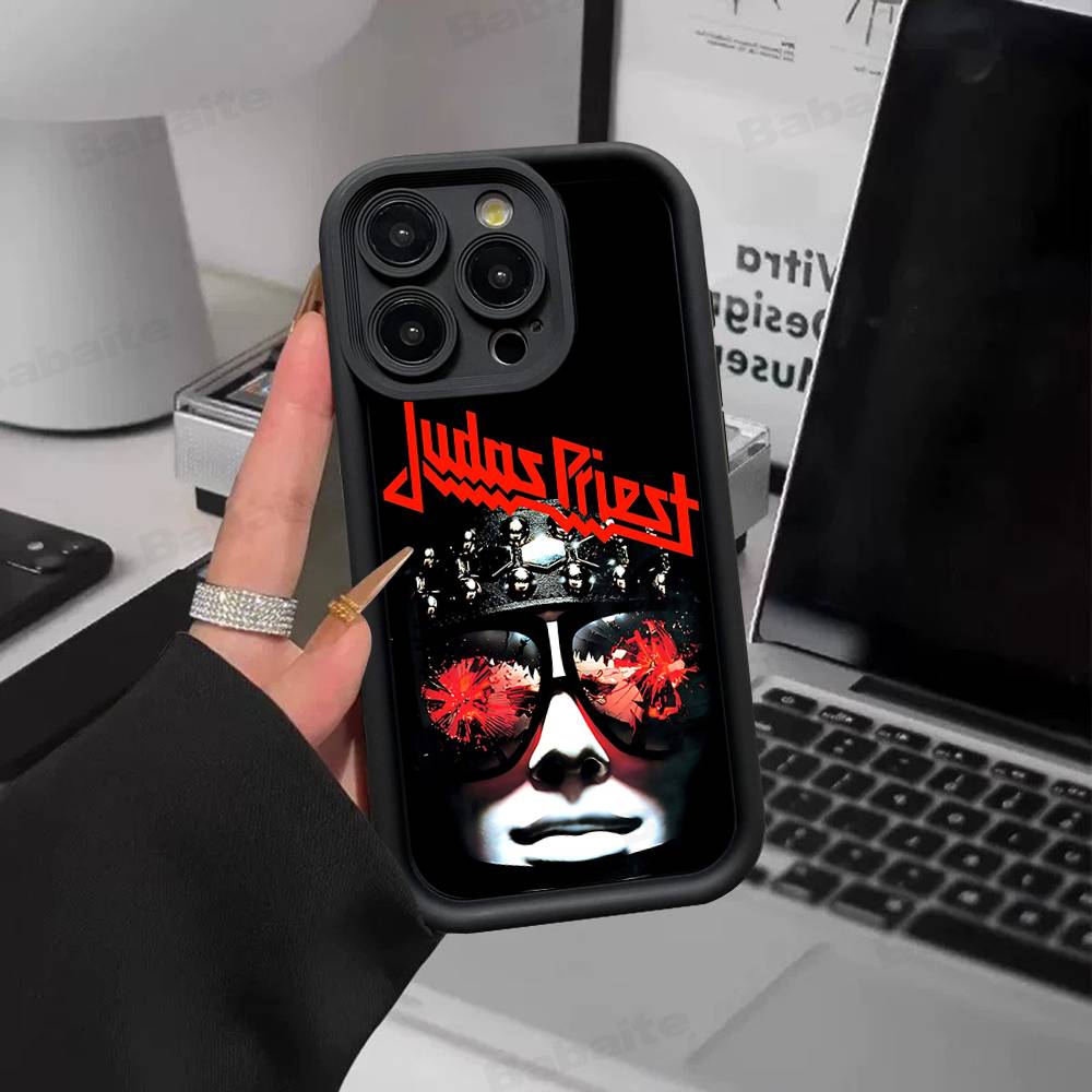 Band J-Judas P-Priest Handyhülle Für IPhone 17 16 15 14 13 12 11 Air Plus Pro Max Weiche Rückabdeckung