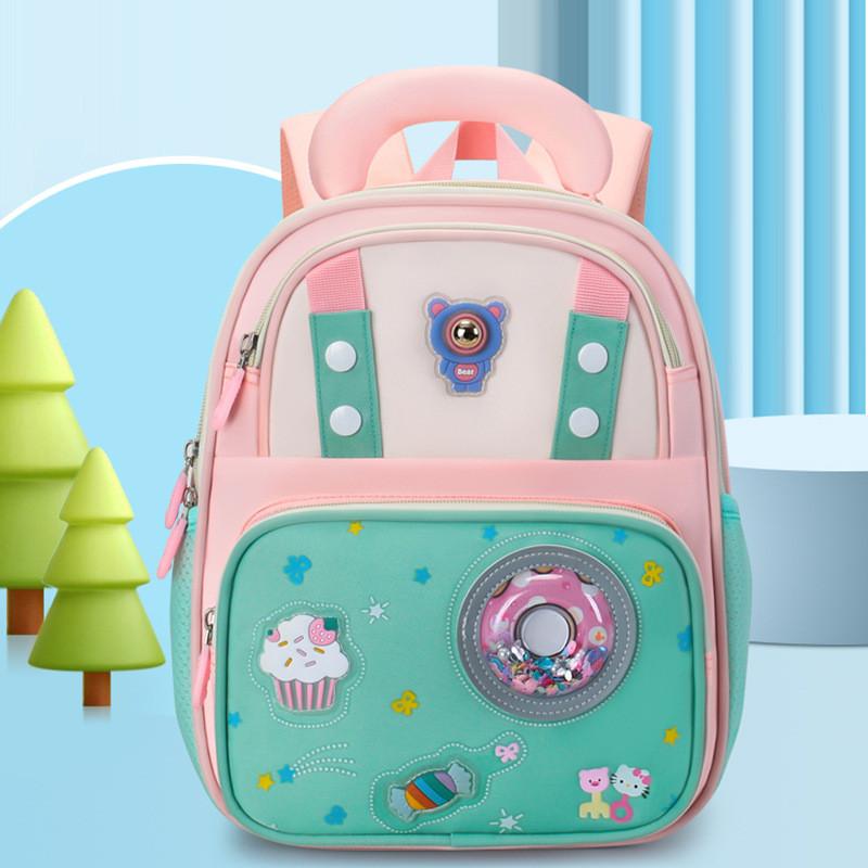 Kids School Backpack With Breathable Nylon Material For Young Children And Primary Students