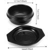 16cm Size Casserole Clay Pot with Tray Ceramic Soup Pot Kitchen Cookware Korean Stone Pot  Bibimbap